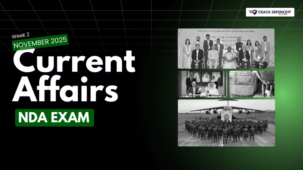 November 2025 – 2nd week Current Affairs (NDA)