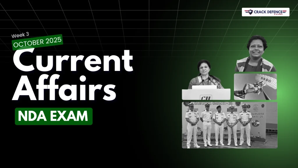 OCTOBER 3RD WEEK CURRENT AFFAIRS (NDA 2025)